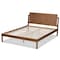 Baxton Studio Giuseppe Modern and Contemporary Walnut Brown Finished Full Size Platform Bed 183-11048-Zoro - alternate 8